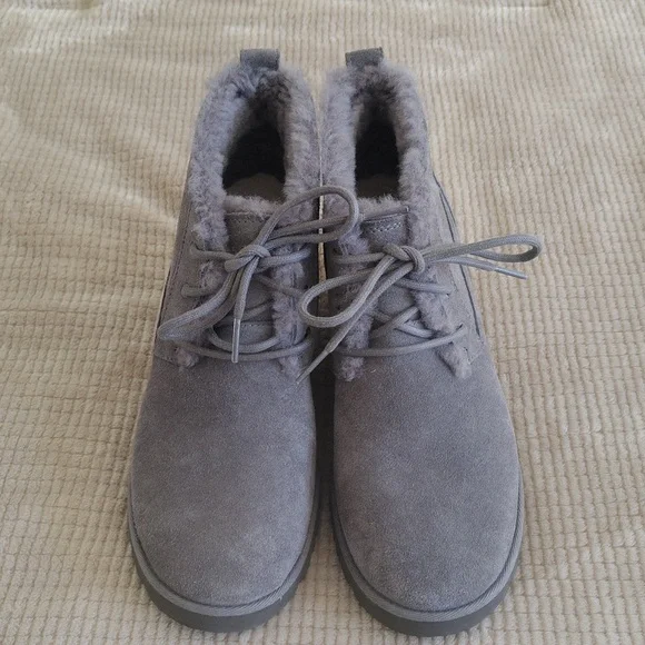 UGG Classic Femme Wedge Charcoal Lace Up Boot Size 8.5 - Picture 2 of 16